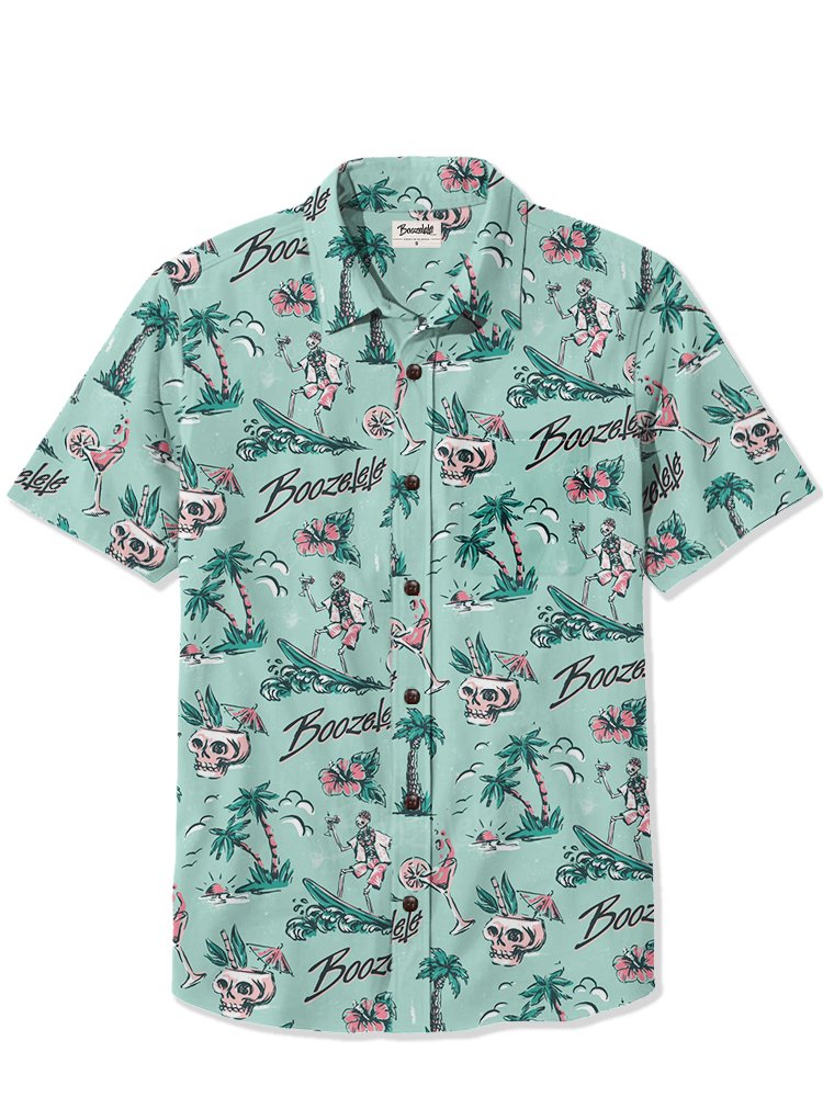 Boozelele On The Islander Palm Tree - 100% Cotton Shirt