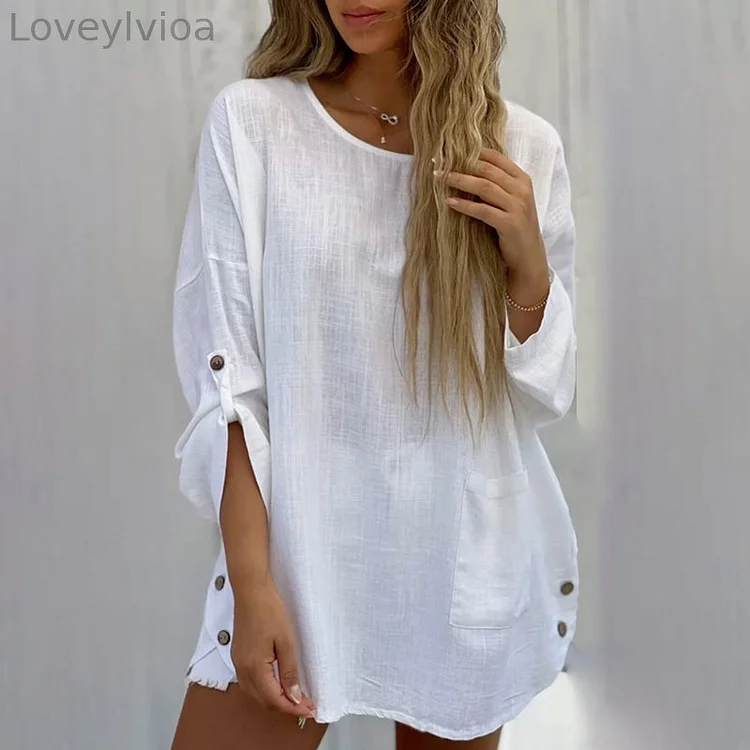Design Inspired Side Pockets For Casual Long Sleeved Shirts