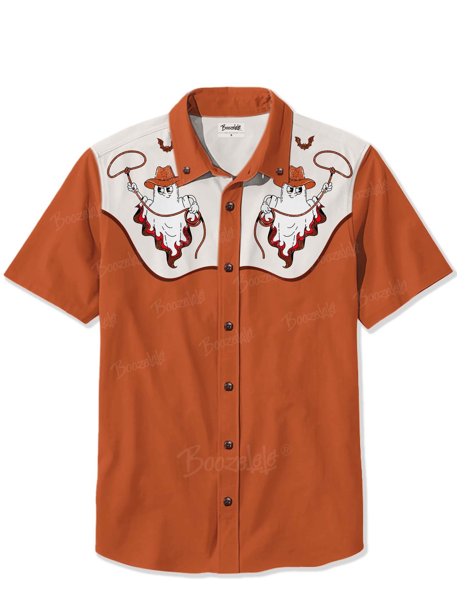 Halloween Ghost Cowboy - 100% Cotton Shirt