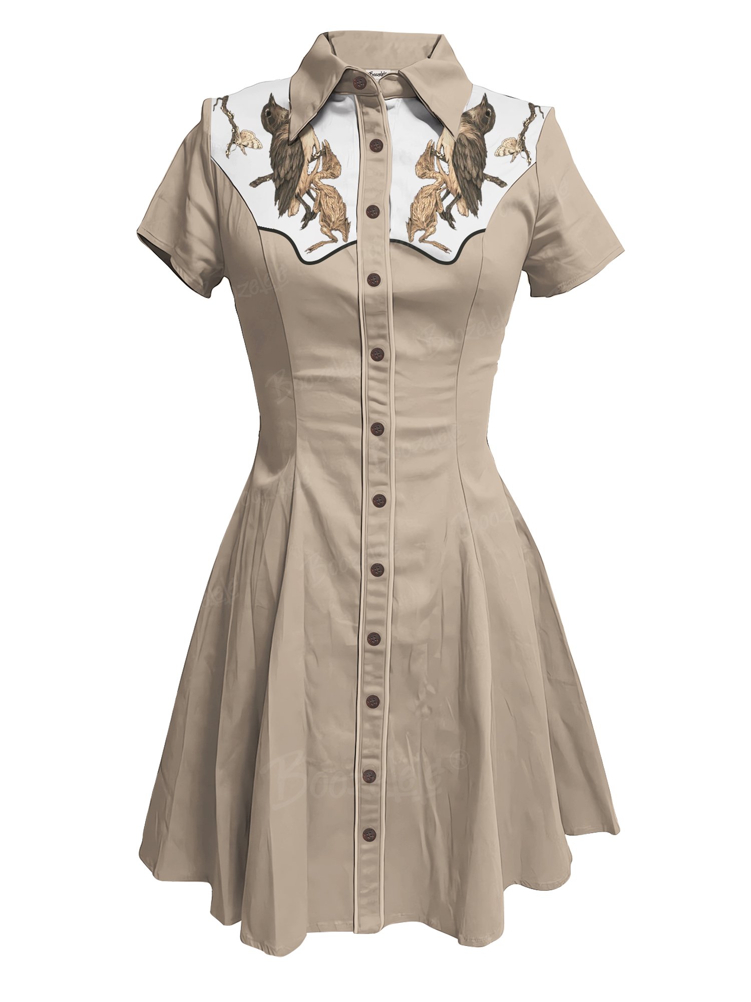 Birds And Bird Bones - 100% Cotton Dress