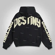 Sopula Vintage Destiny Mummy Graphic Print Side Pockets Hoodie