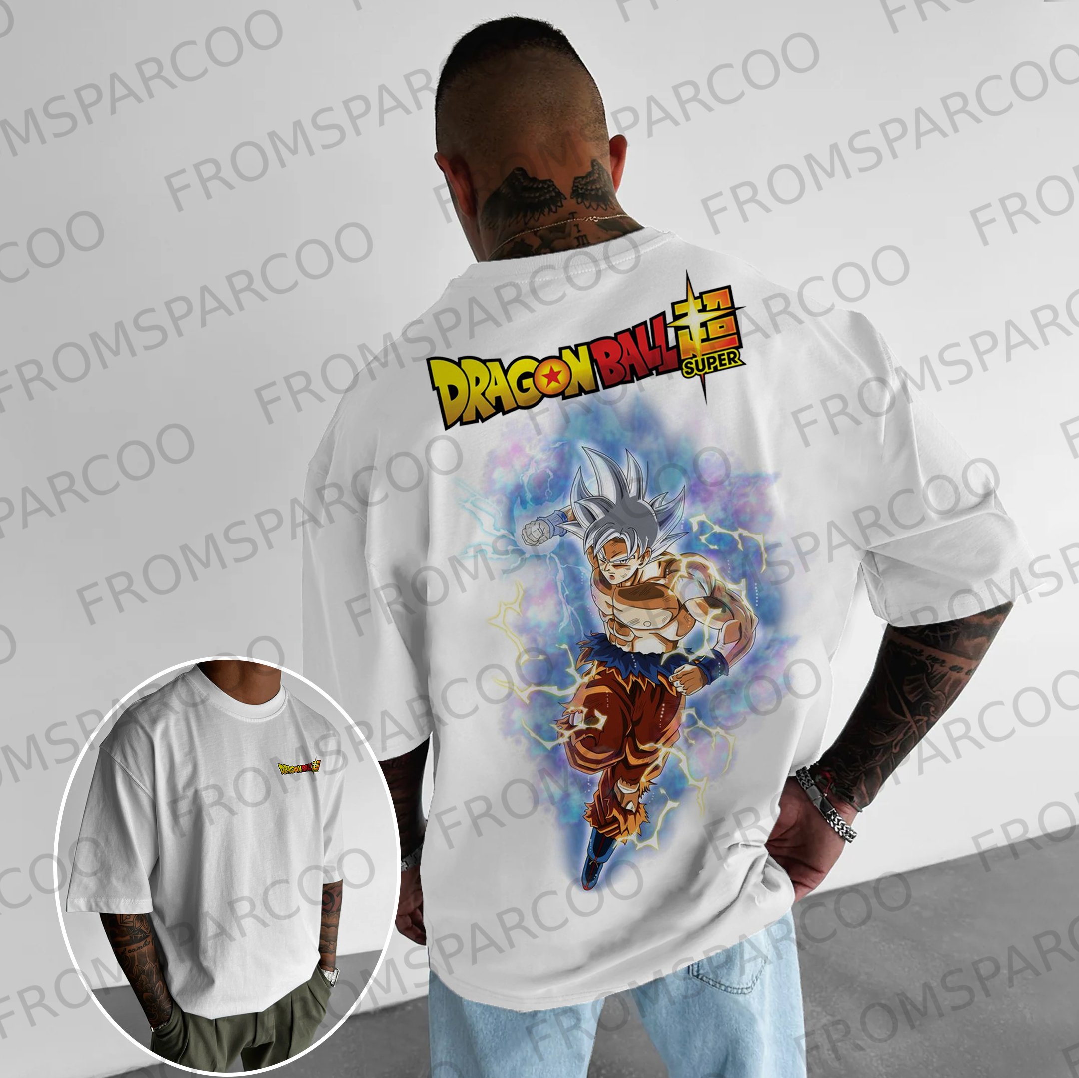 Unisex Oversized Goku Free Extreme Will Power Anime Print T-shirt
