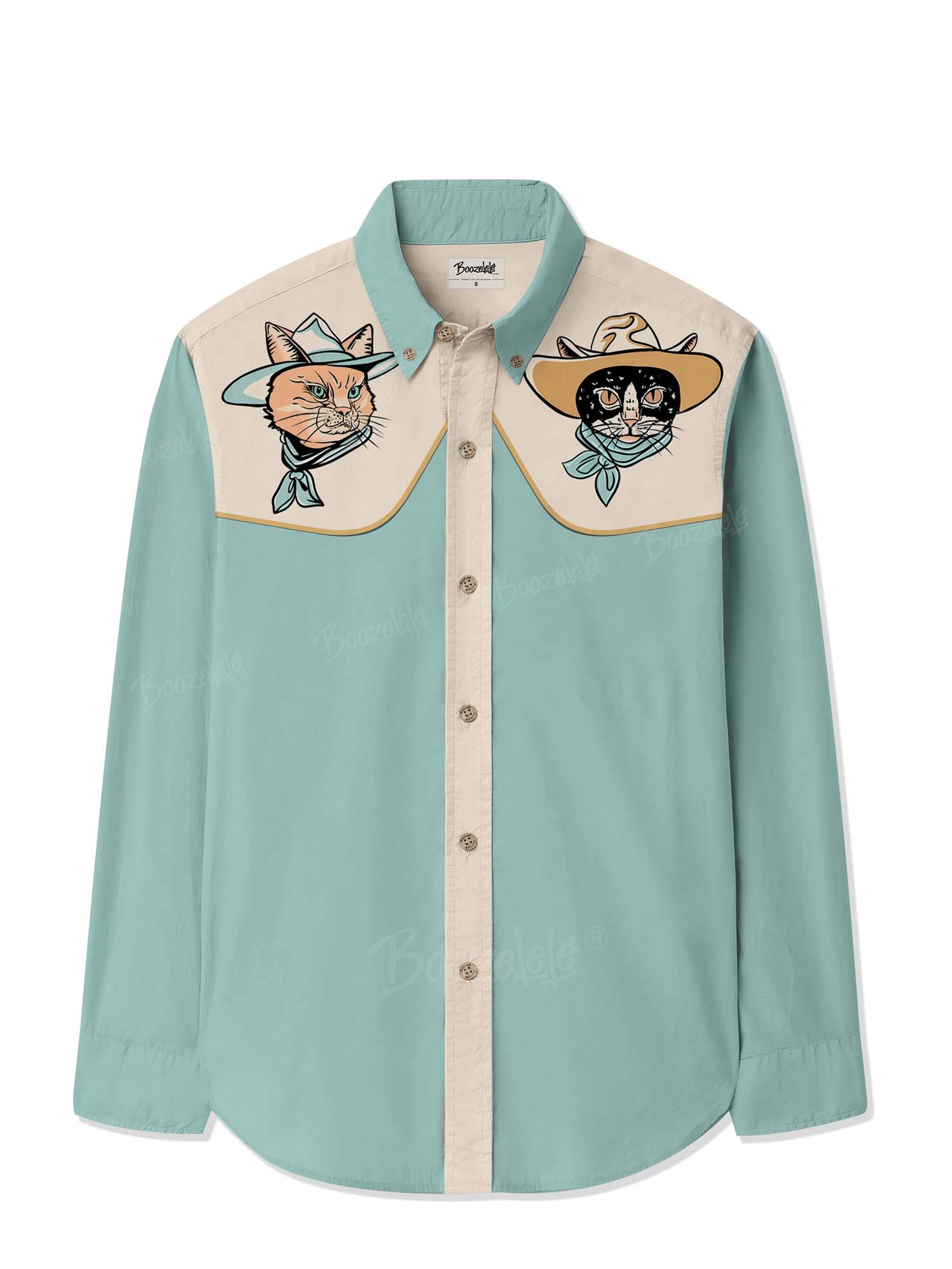 West Cowcat - 100% Cotton Long Sleeves Shirt