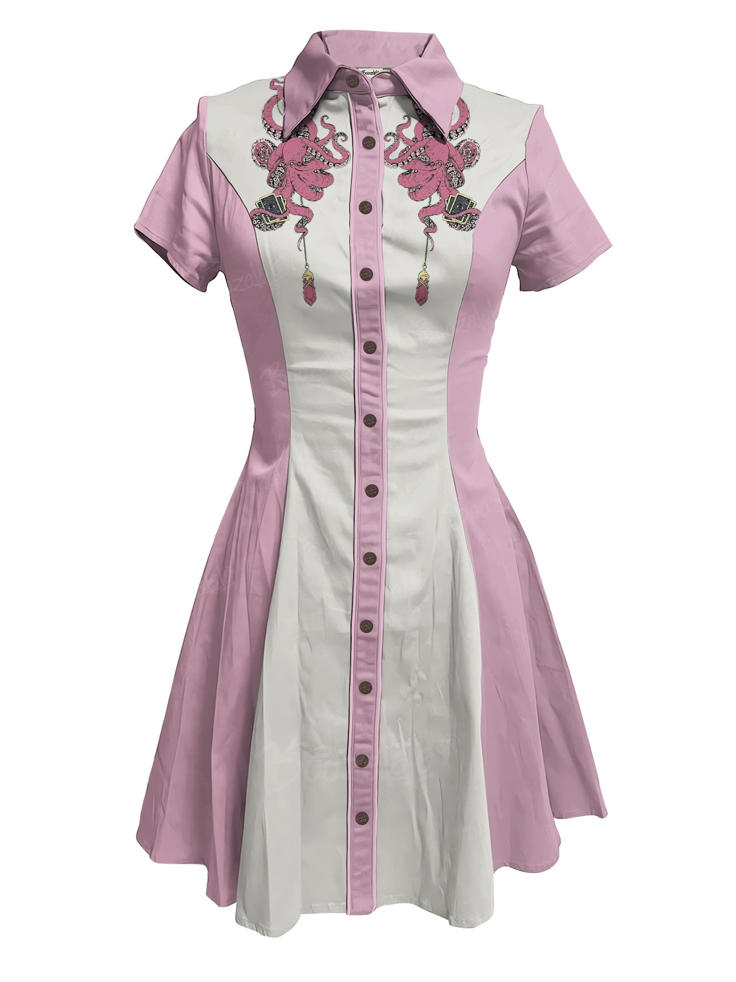 Retro Octopus - 100% Cotton Dress