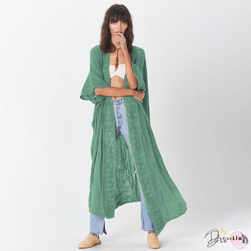 2025 New Women's Beach Cover Ups Long Kimono, Lightweight Sun Protective Swimwear Wrap, Loose Plus Size See Through Sheer Bathing Suit Outdoor Jacket, Swim Coverup Dress For Vacation, Pool, Swim Coverup Women, Swimsuit Coverup For Women