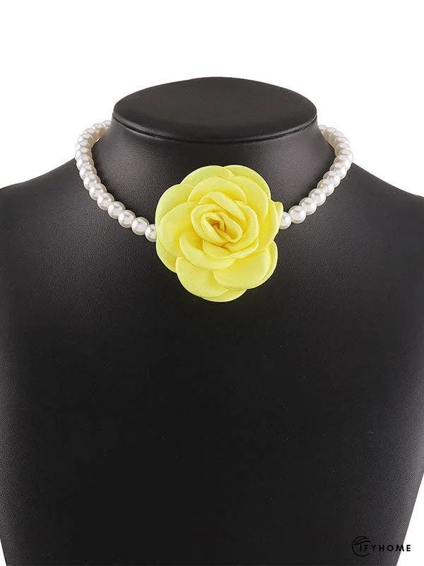 Three-Dimensional Flower Necklaces Accessories | IFYHOME