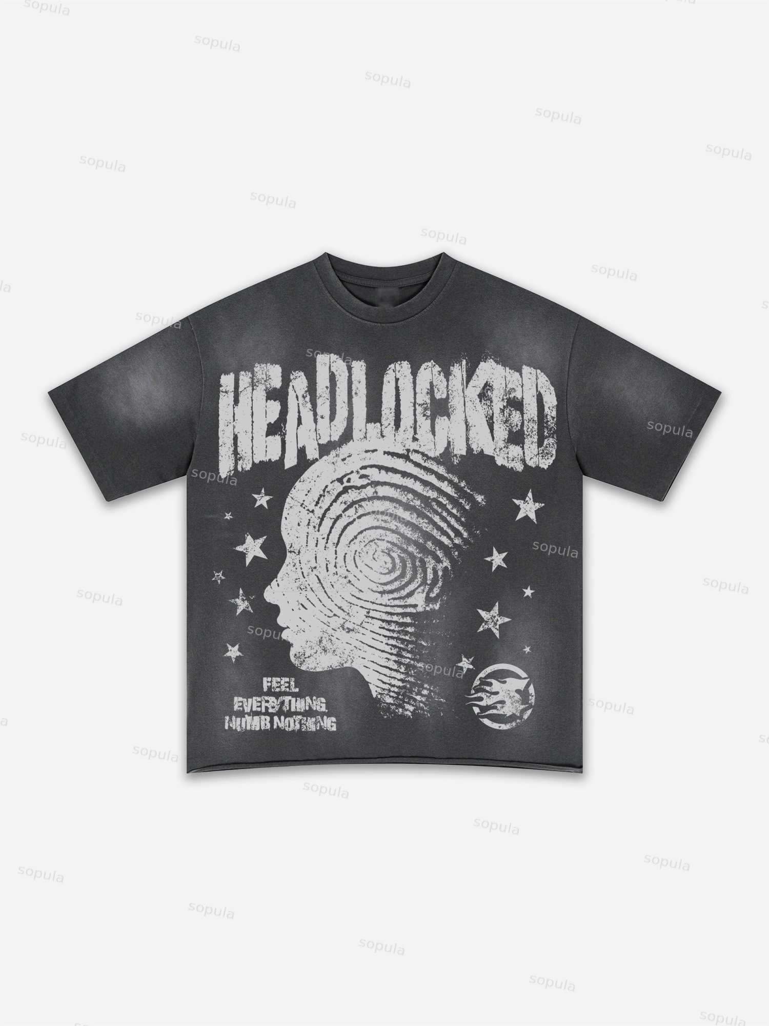 Mental Health Mental Distress Vintage Graphic Washed T-shirt