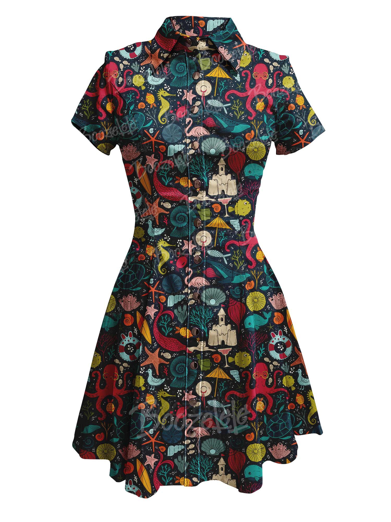 【Pallavi Chaudhary X Boozelele】A Trip To The Beach - 100% Cotton Dress