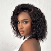 Glueless Wig Black 10 Inch Curly Wig
