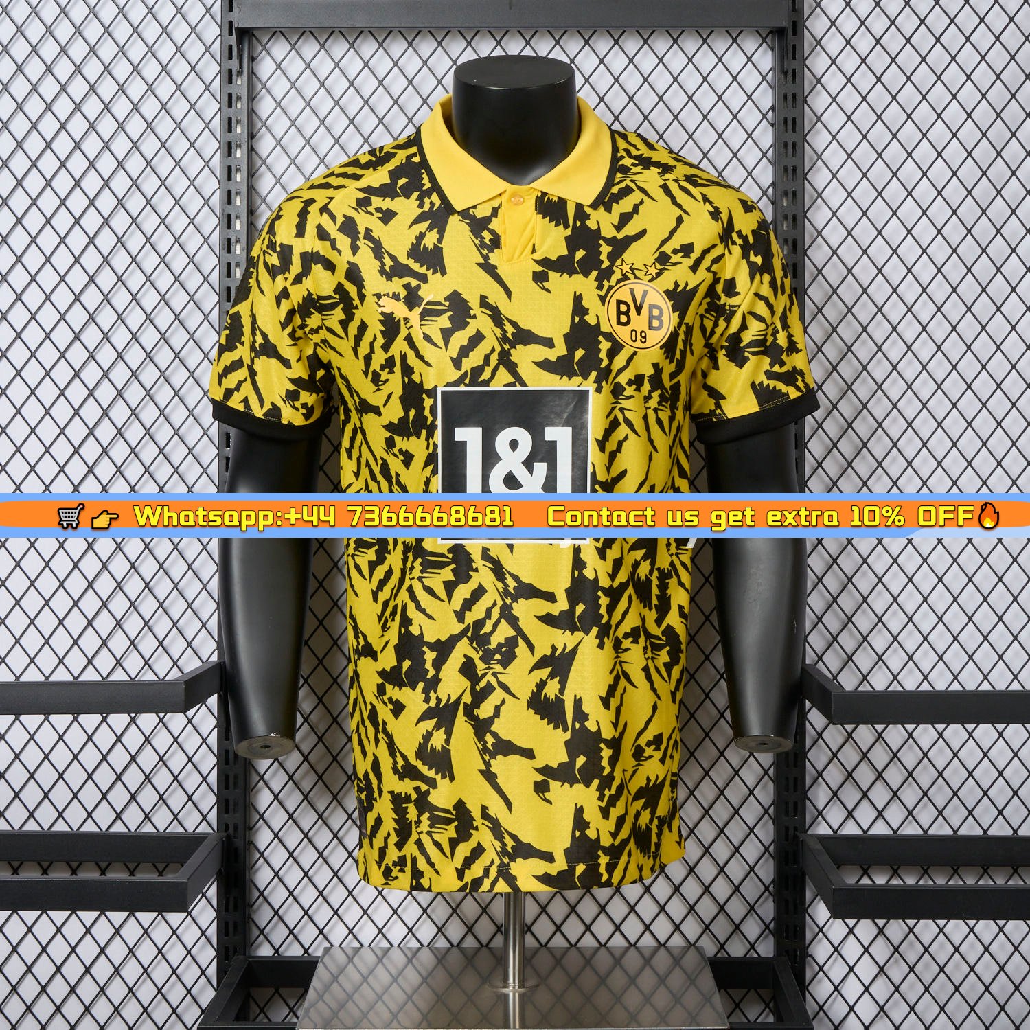 Dortmund 25-26 Black Disordered Texture Yellow Special Jersey - Player Version