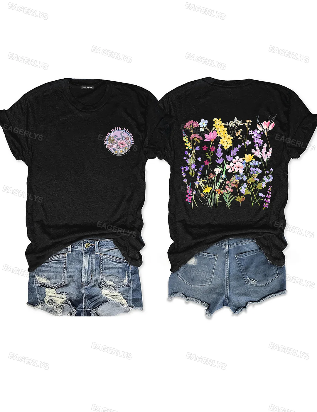 Eagerlys Bloom With Kindness T-shirt Eagerlys