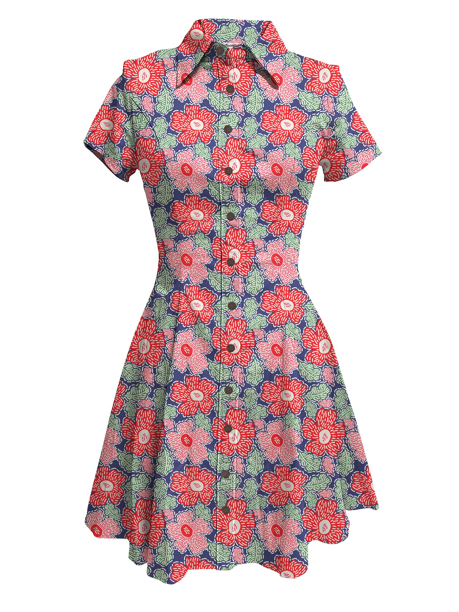 【Olena Kovalova  X Boozelele】Florals  - 100% CottonDress