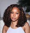  Wear and Go Blonde Highlights Water Wave Minimalist Wigs Casual Glueless with Natural Hairline Wig