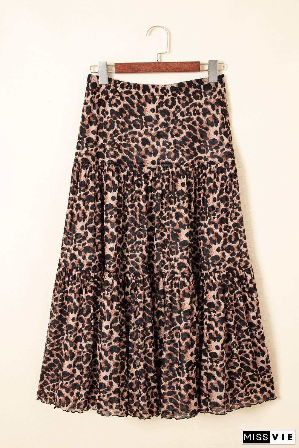 Leopard Floral Reversible Summer Maxi Skirt
