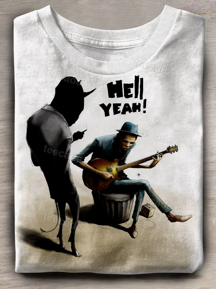 Teecade Hell Yeah Art Print T-shirt