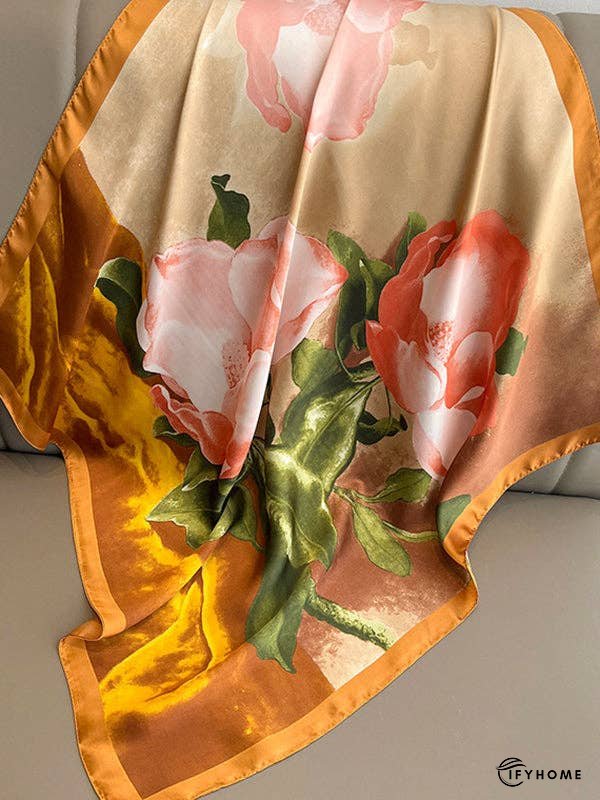 Square Floral Printed Scarfs&Hats | IFYHOME