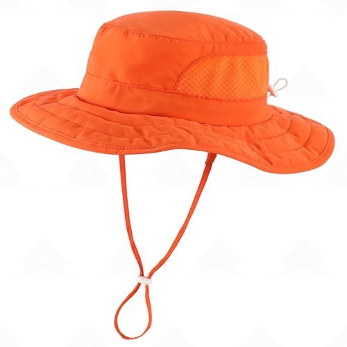 Home Prefer Kids Foldable Wide Brim Sun Hat UPF 50+ Sun Protection Bucket Hats Breathable Summer Beach Hat for Boys Girls