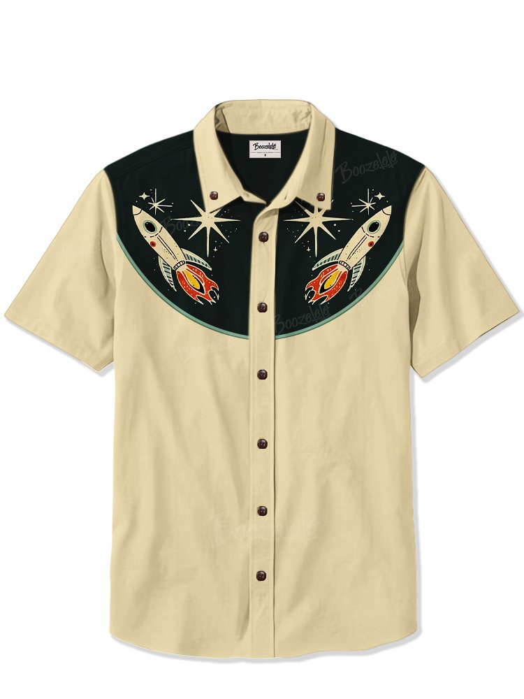 1950's Atomic Rocket - 100% Cotton Shirt