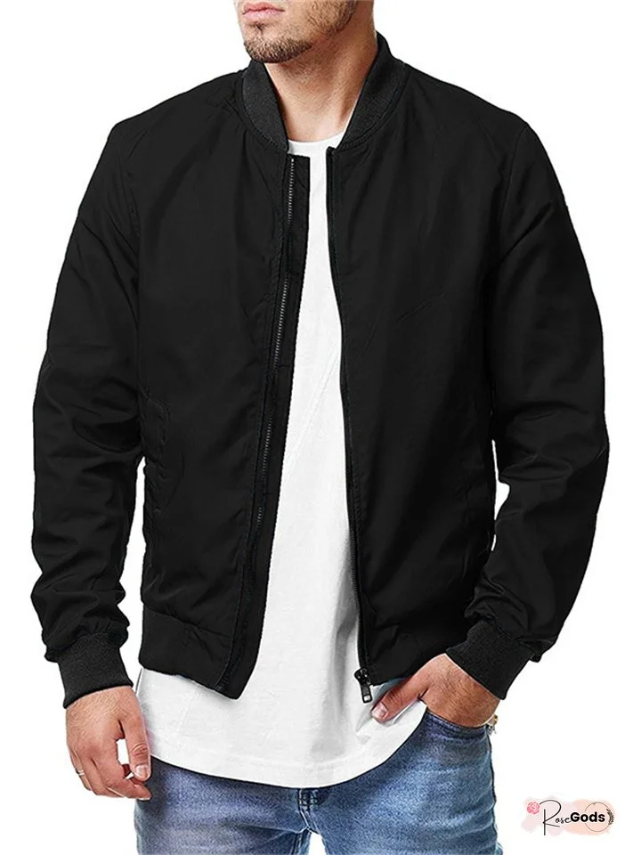 Spring and Autumn Sports Baseball Apparel Men's Jackets New Casual Plus Size Men's Jackets