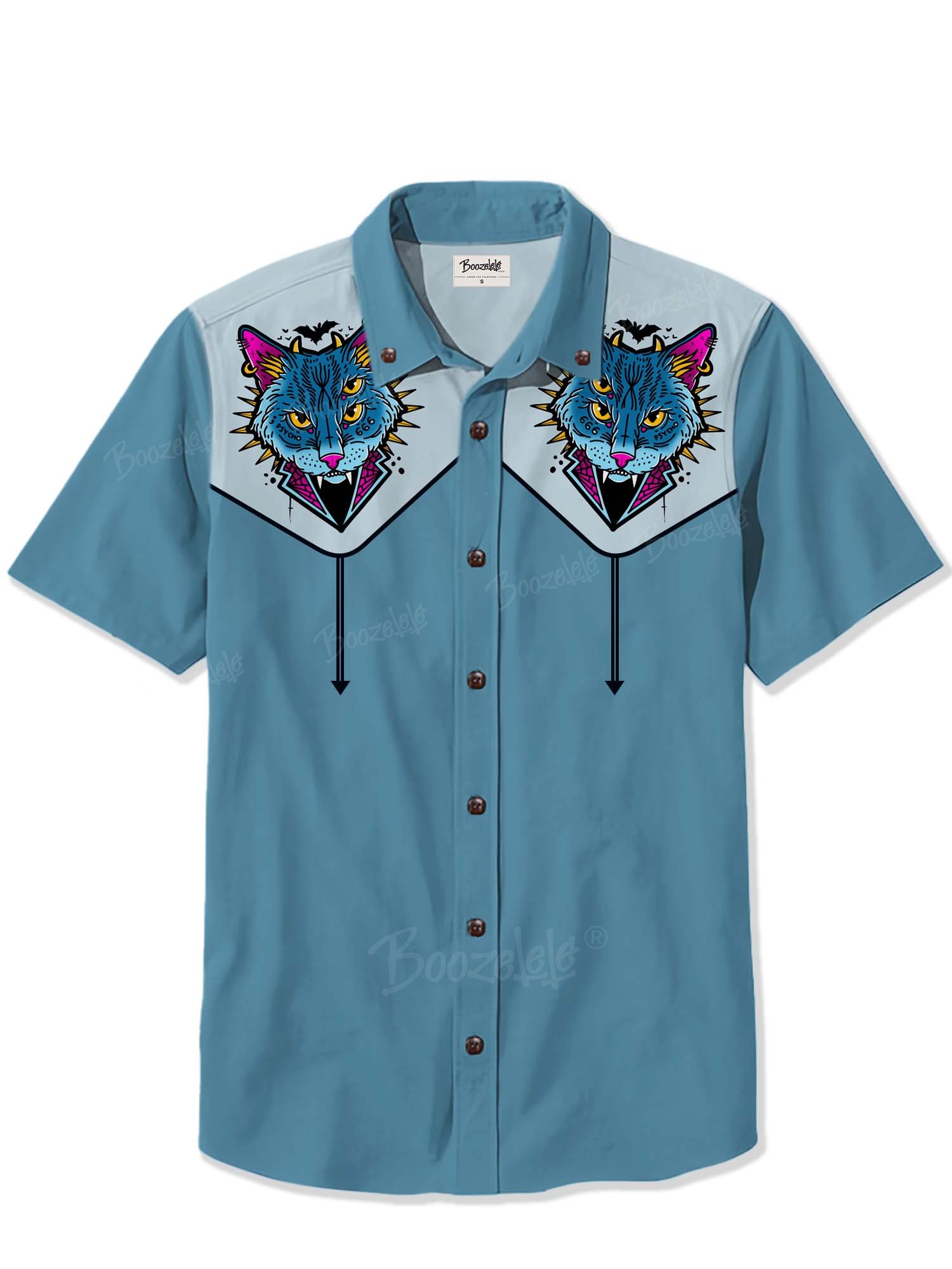 【Engineer Ferris X Boozelele】Punk Rock Cat - 100% Cotton Shirt
