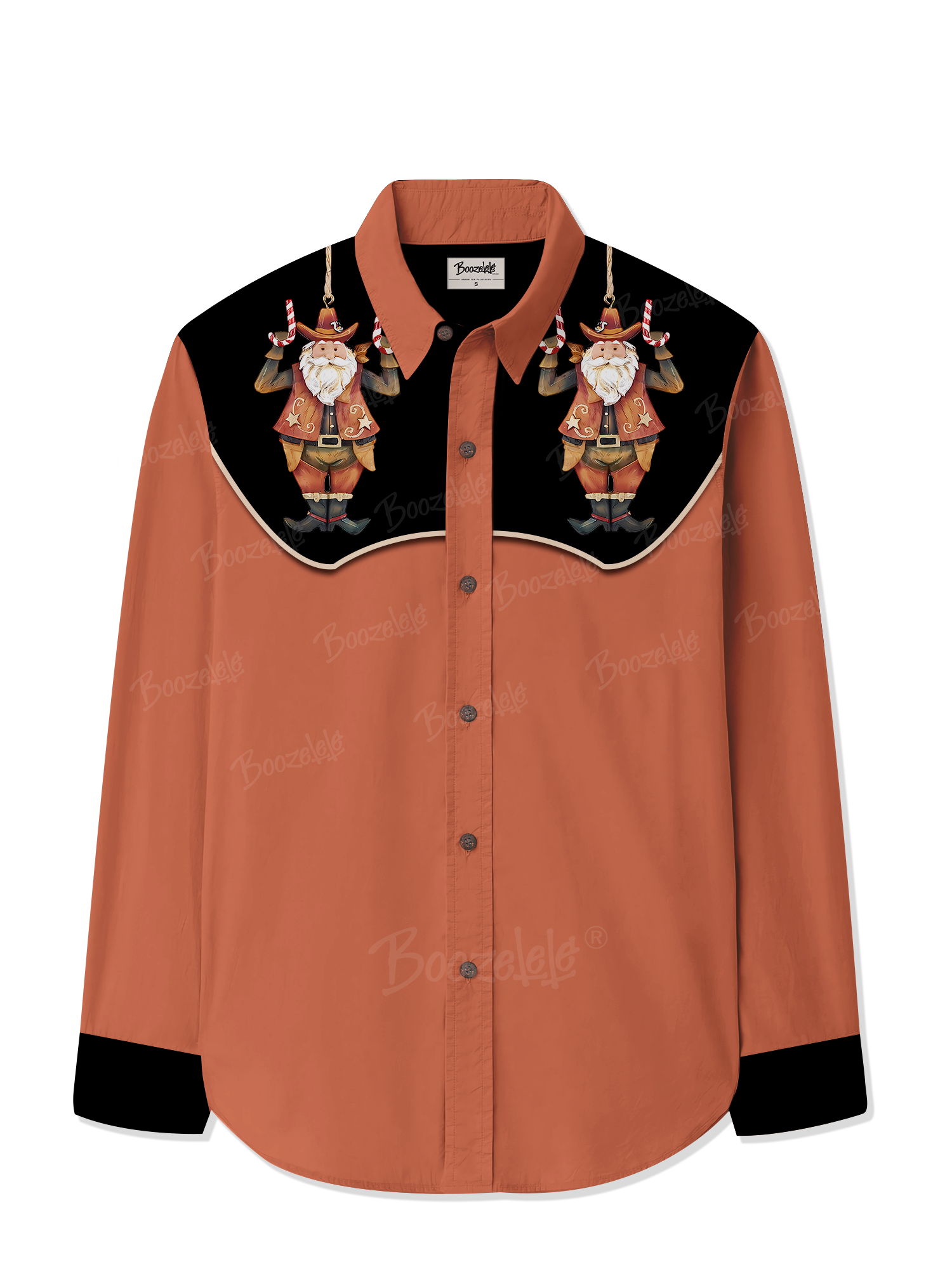 Christmas Santa Claus - 100% Cotton Long Sleeves Shirt