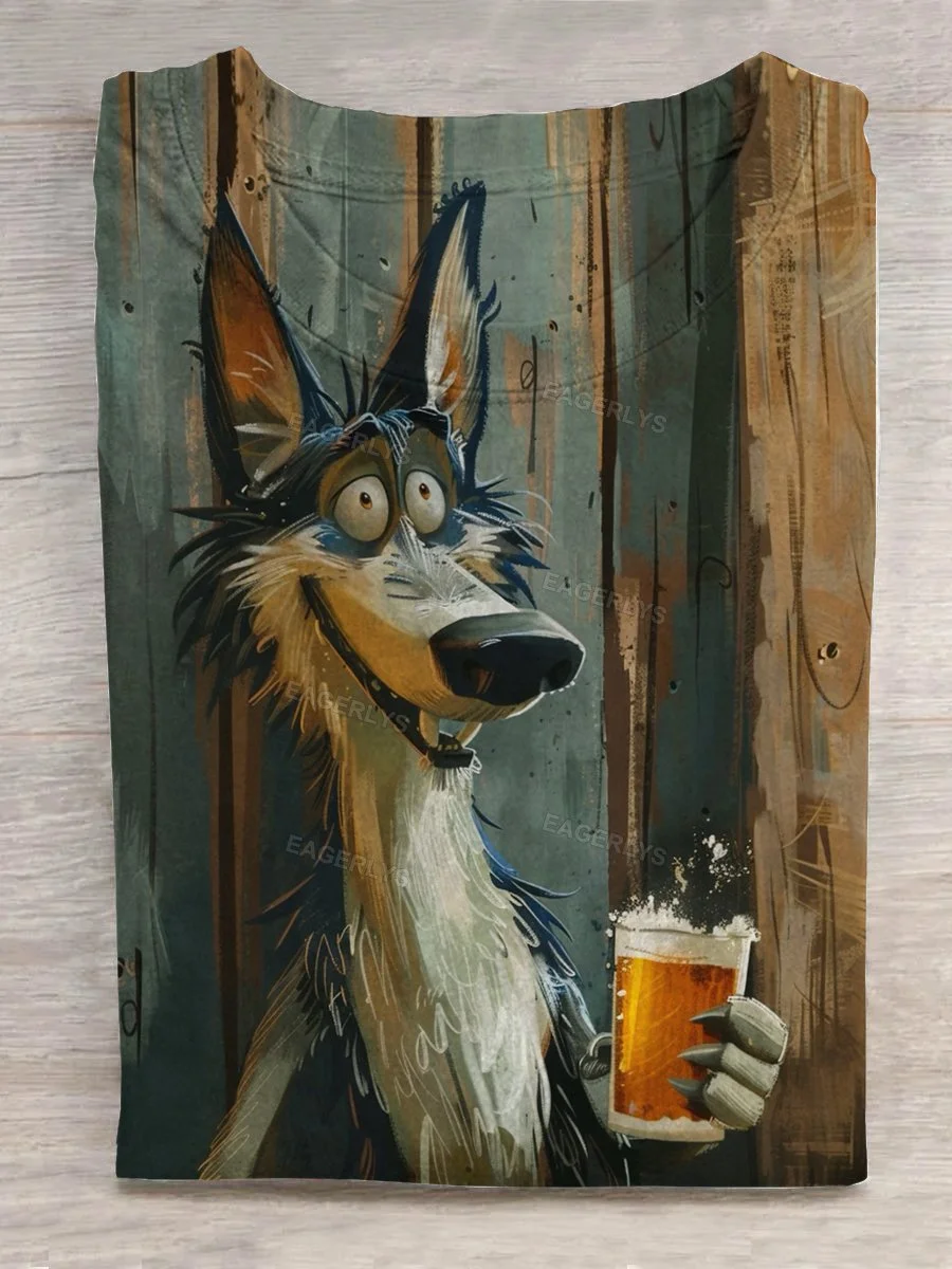Drinking Wolf T-shirt Eagerlys