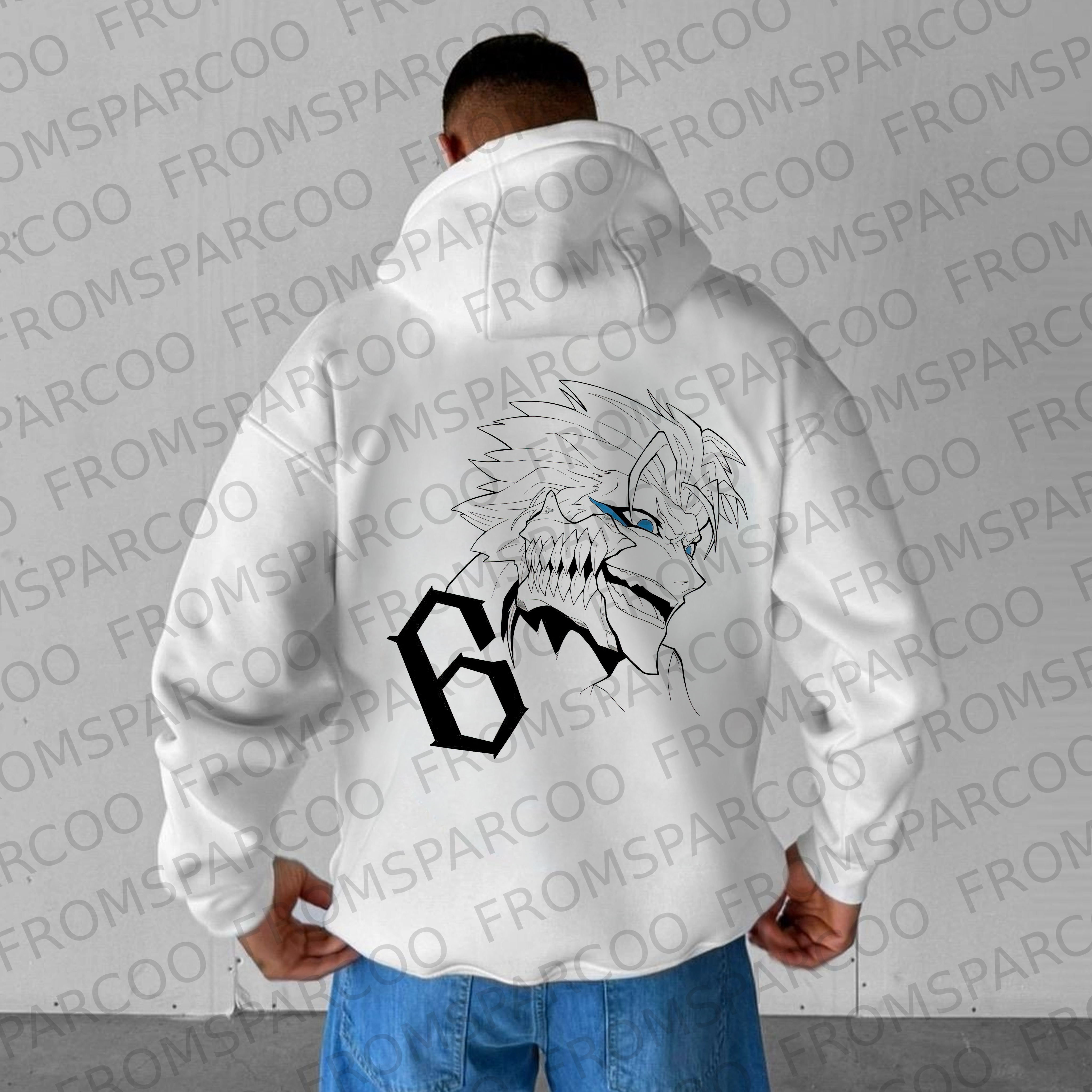 Grimmjow Unisex Casual Anime Print Oversized Hoodie