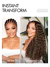 Brown Highlights Funmi Curly Glueless Wig