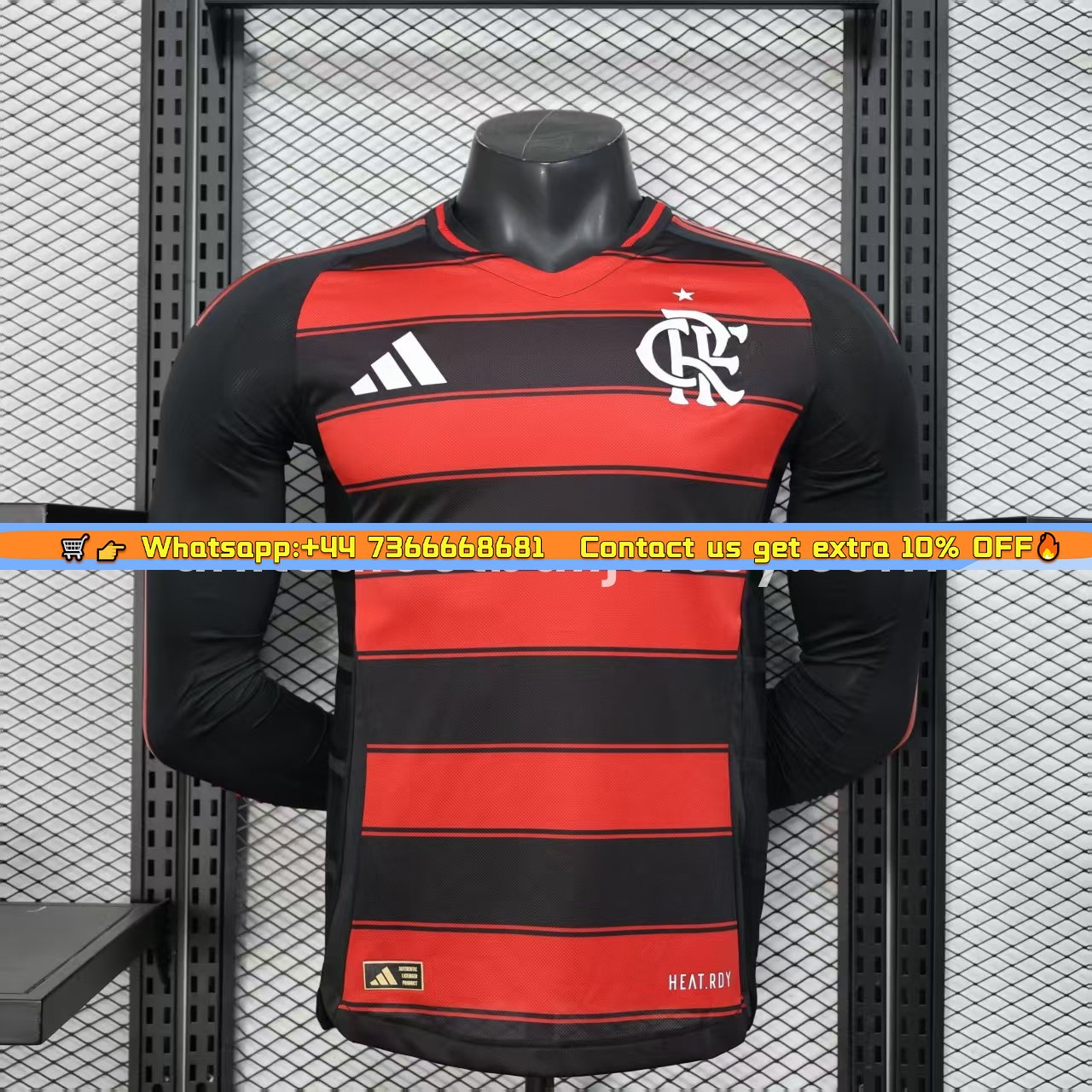 Flamengo 25-26 Home Long Sleeves Unsponsored Jersey - Player Version