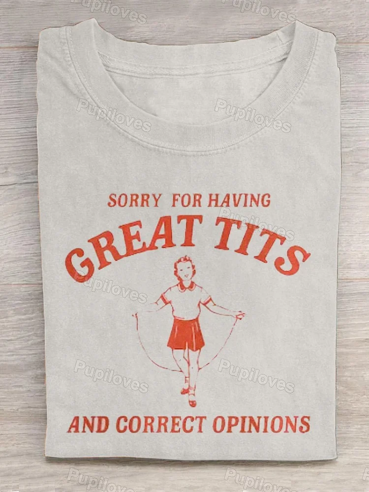 Pupiloves Pupiloves  Sorry... Art Print Casual T-Shirt