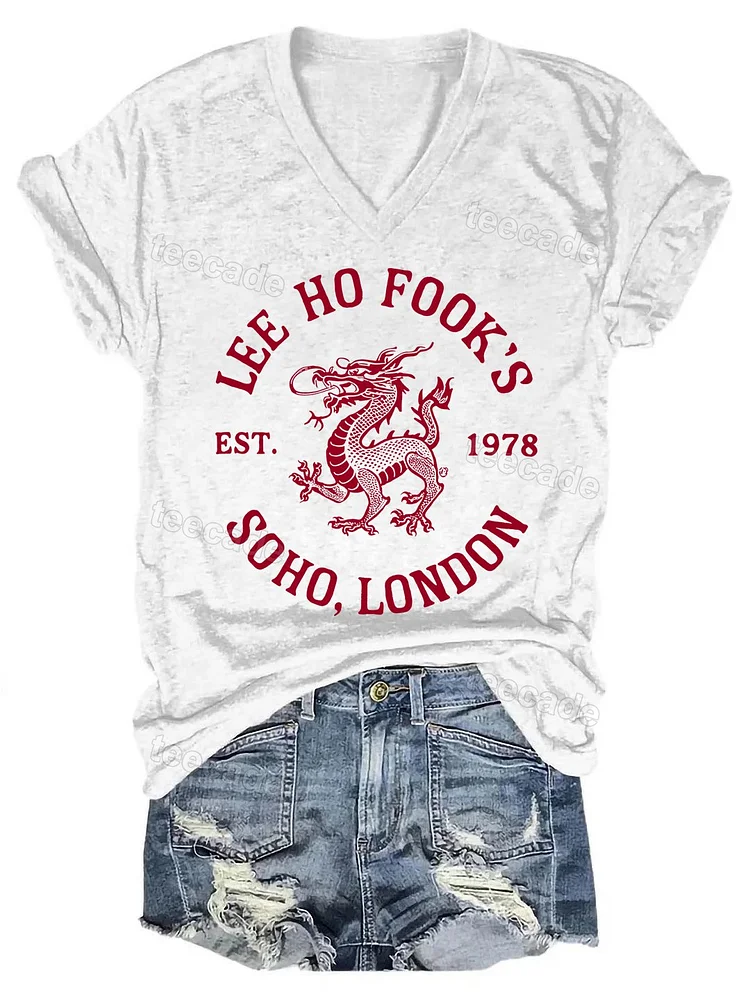 Teecade Teecade Lee Ho Fook's V-neck T-shirt