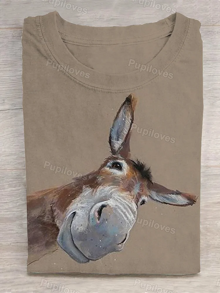 Pupiloves Pupiloves  The Donkey Is Looking At You-1 T-shirt