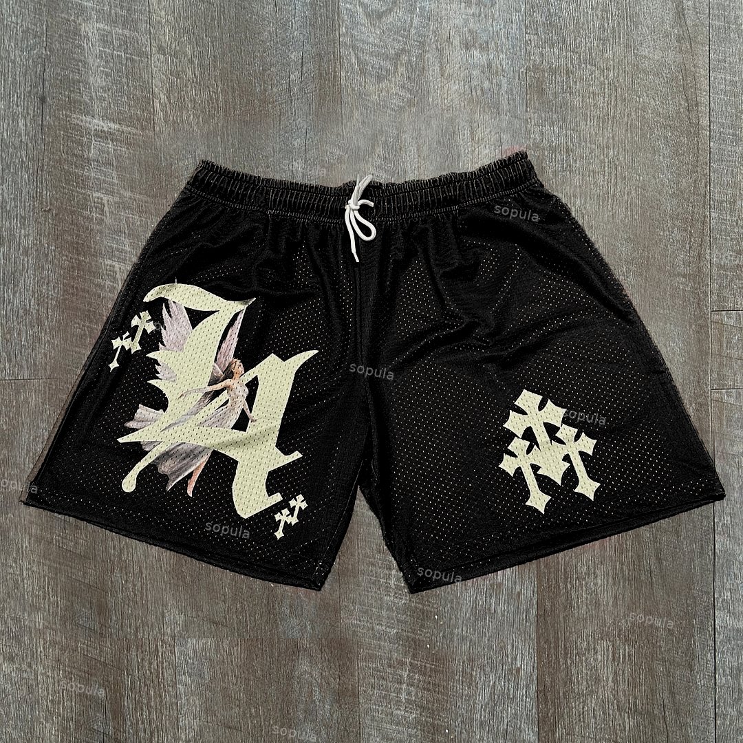 Sopula La Angel Cross Graphics Mesh Shorts