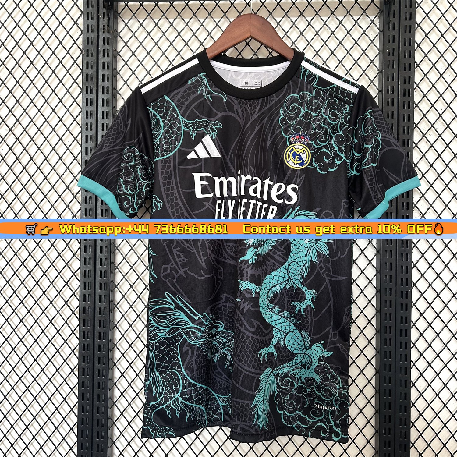 Real Madrid 25-26 Blue Dragon Black Jersey - Fans Version