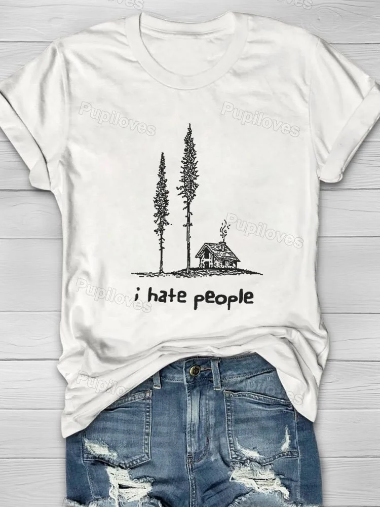 Pupiloves Pupiloves  Pupiloves    I Hate People T-shirt