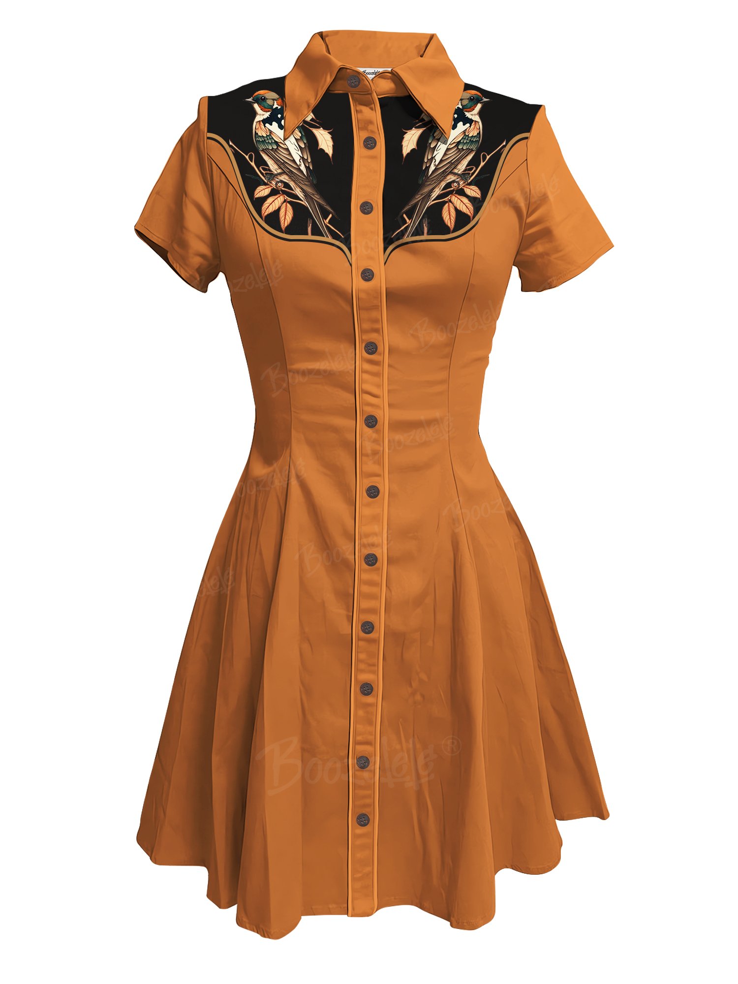 Bird On Branch - 100% Cotton Dress