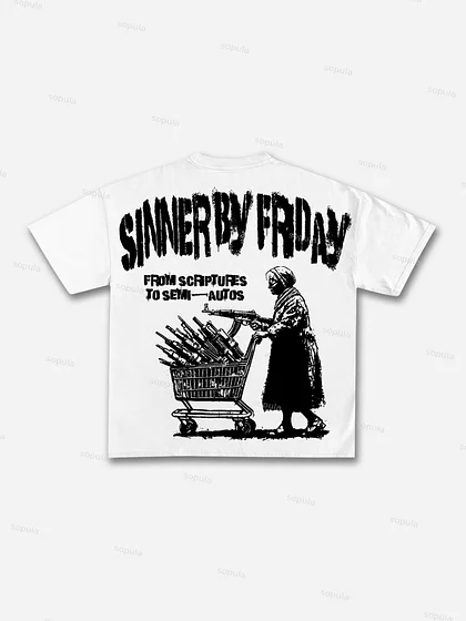 Sopula Tomie Vintage Graphics Cotton T-Shirt