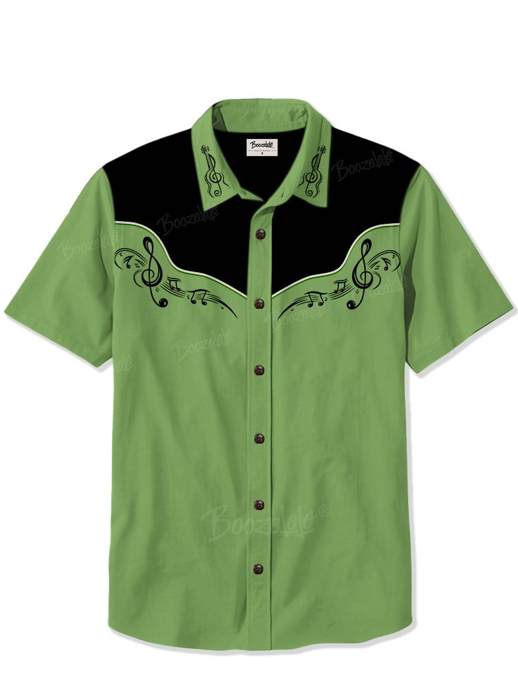 Green Sheet Music - 100% Cotton Shirt