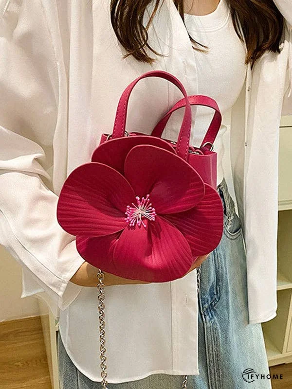Flower Shape Pleated Split-Joint Bags Crossbody Bags Handbags Tote Bags | IFYHOME