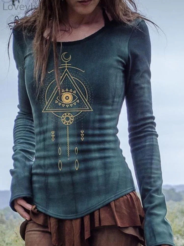 Eye Totem Tribal Tie Dye T Shirt