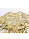 Floral Short Bell-sleeve Baby Girl Bodysuit Bow Onesie DEARBABYSTORE James Yang