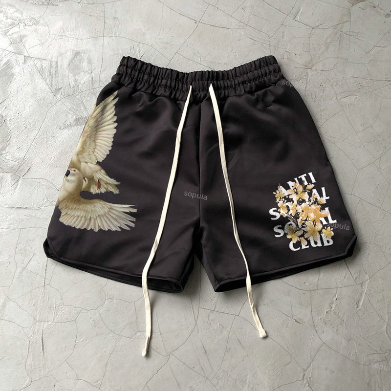 Sopula Vintage Print Street Casual Sports Shorts