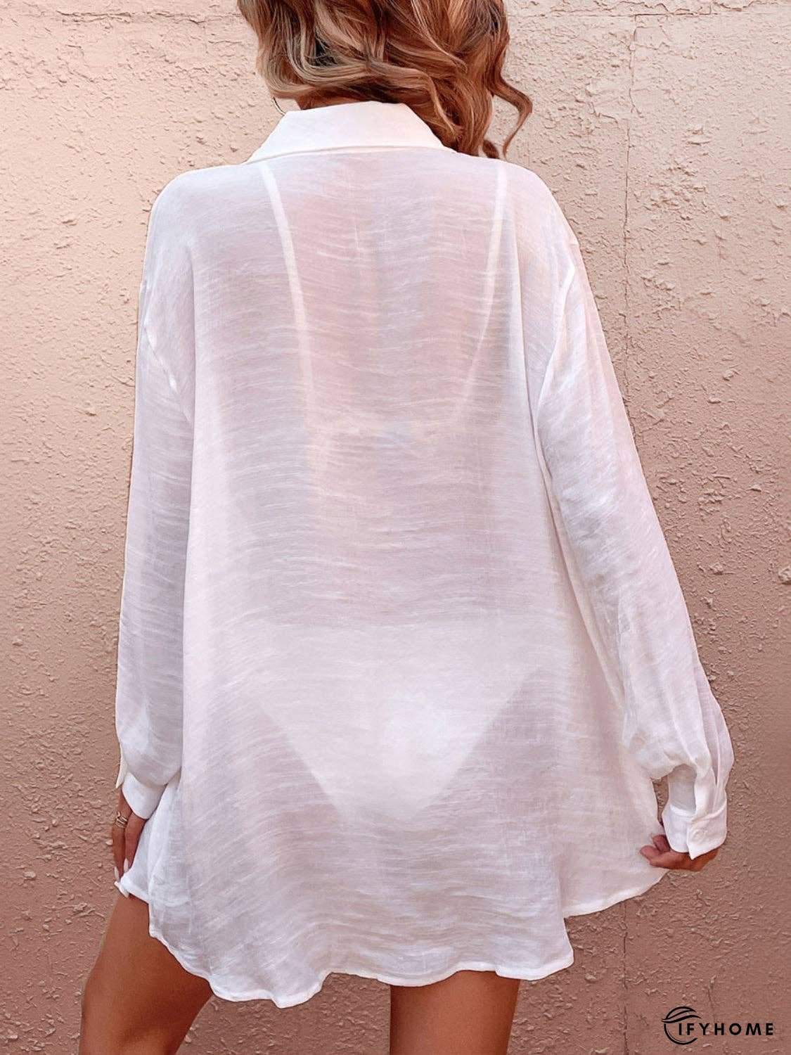 Pocketed Dropped Shoulder Cover Up | IFYHOME