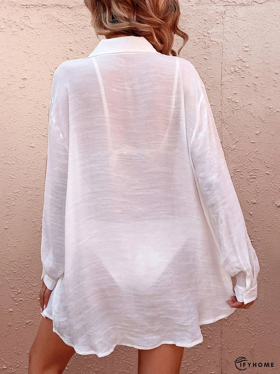 Pocketed Dropped Shoulder Cover Up | IFYHOME
