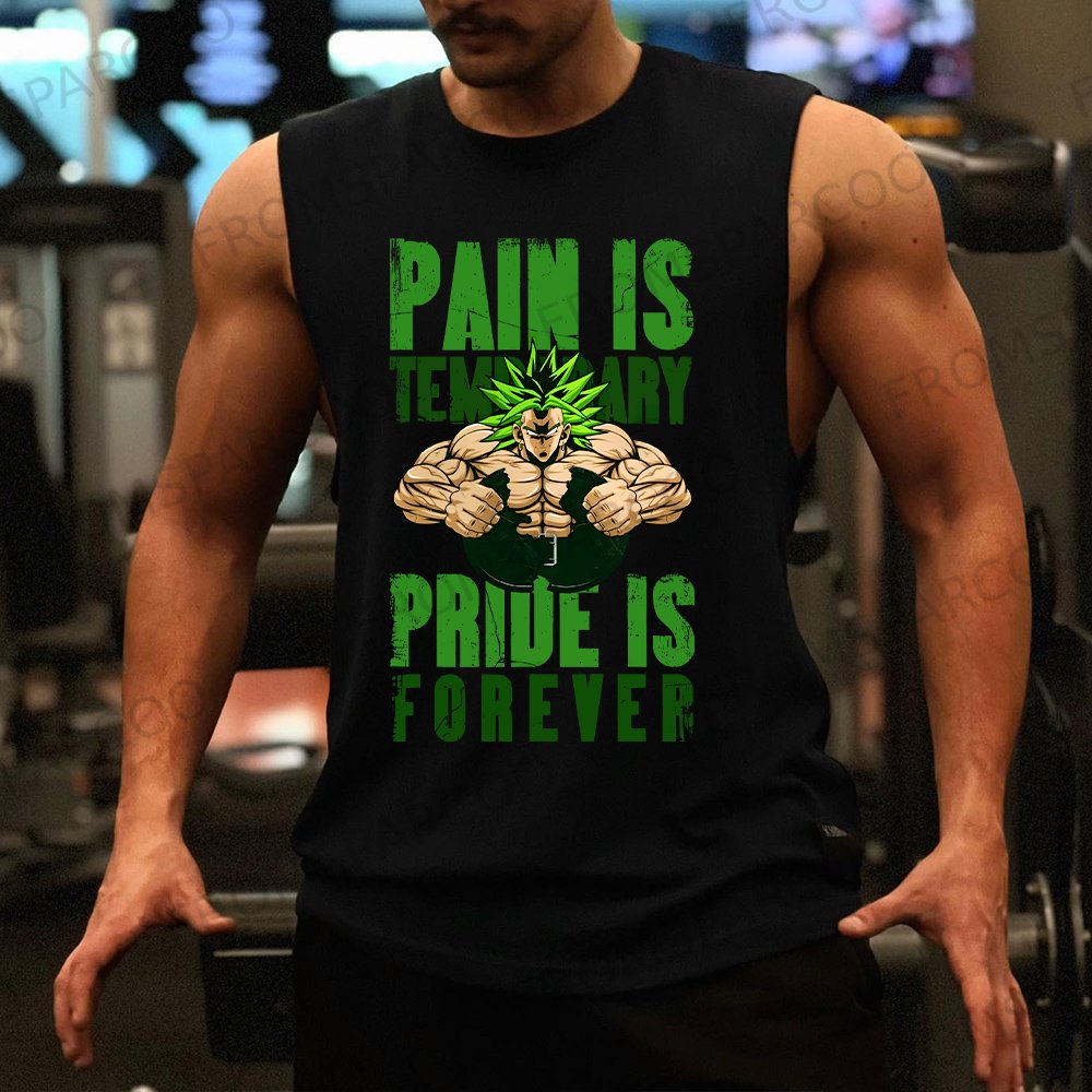 Men's Anime Printed Gym Vest