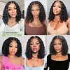 Short Hair Afro Kinky Curly Wigs With Bangs For Black Women