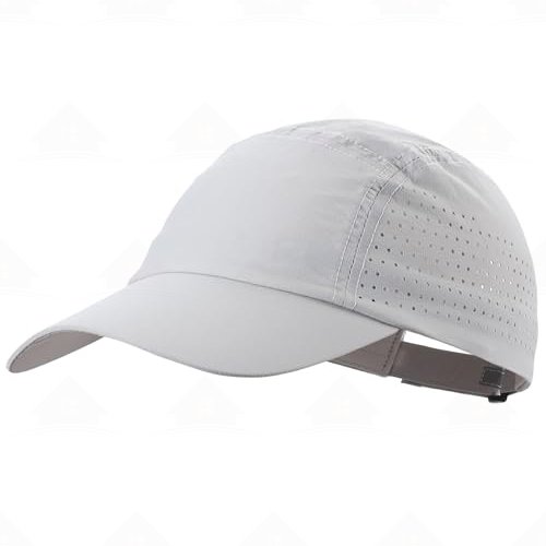 Home Prefer Men's Breathable Run Hat Quick Dry Reflective Sport Cap Adjustable Lightweight Baseball Hat Unstructured Design