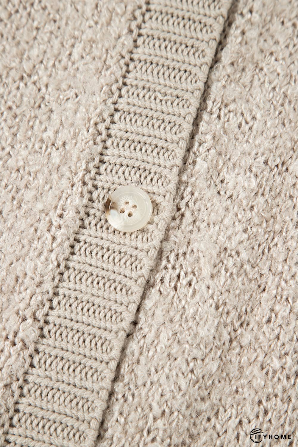 Collared Drop Shoulder Button Up Cardigan | IFYHOME