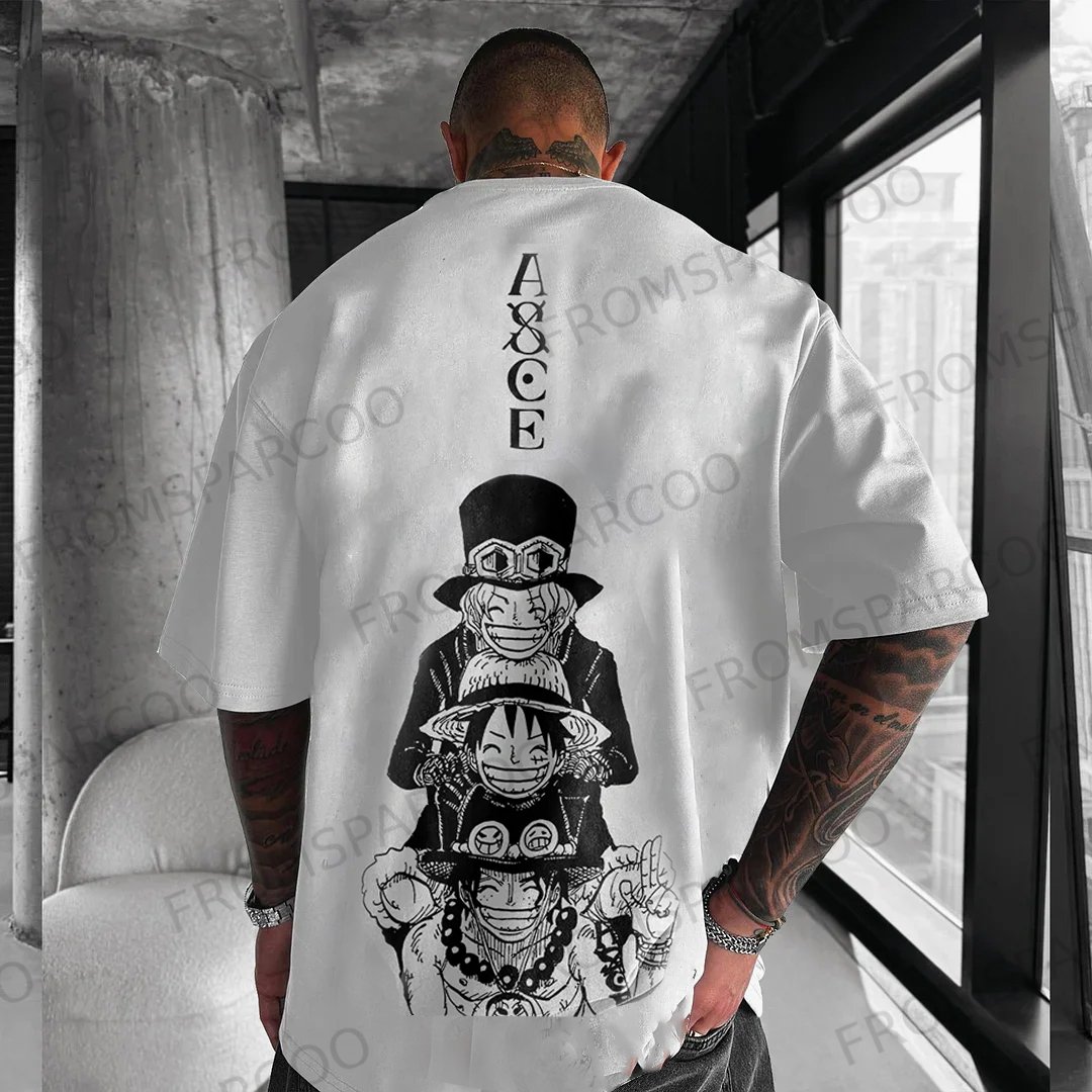 Unisex Oversized  Anime Print T-Shirt