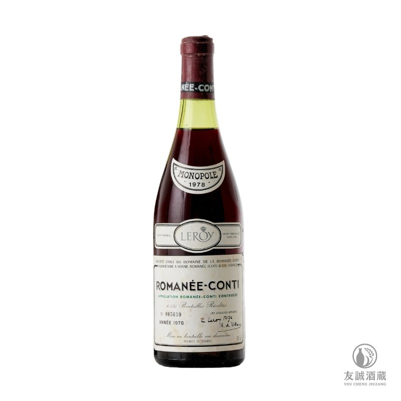 1978 Roman&eacute;e-Conti 傳奇年份勃艮第頂級紅酒 友誠酒藏
